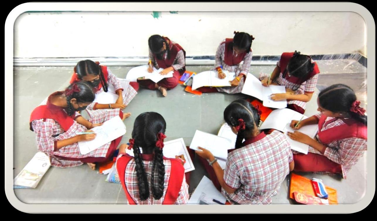 Students engaged in group discussion