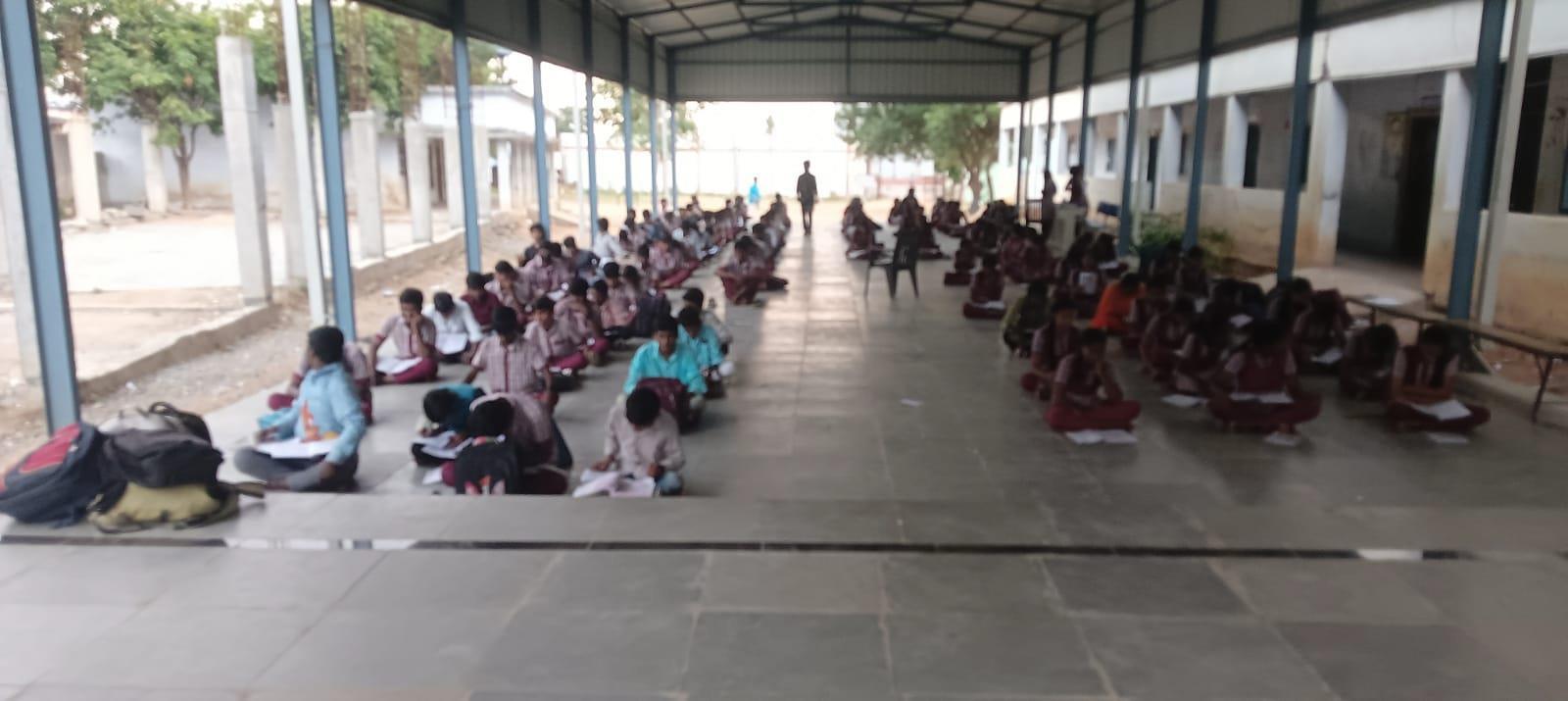 Students practicing math problems during study hours